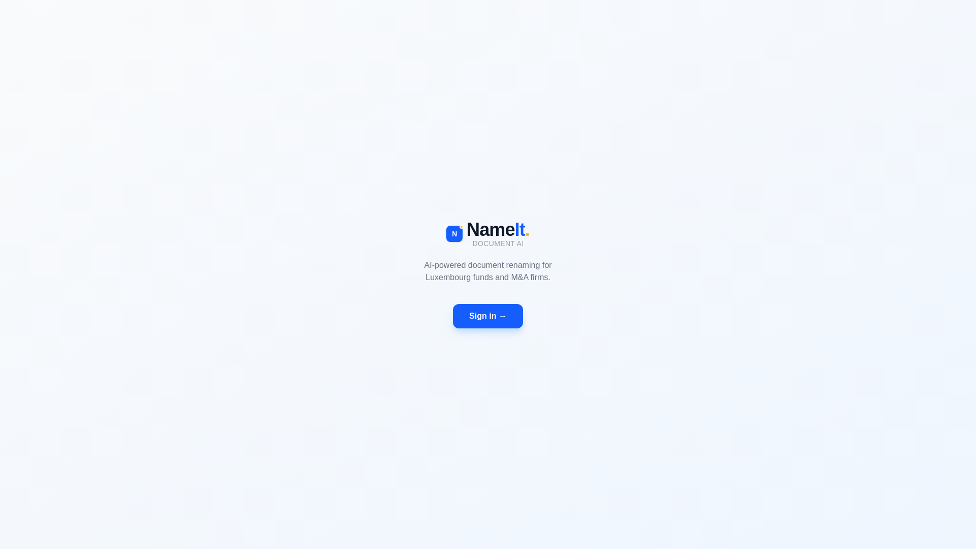 website screenshot of https://nameit.lu