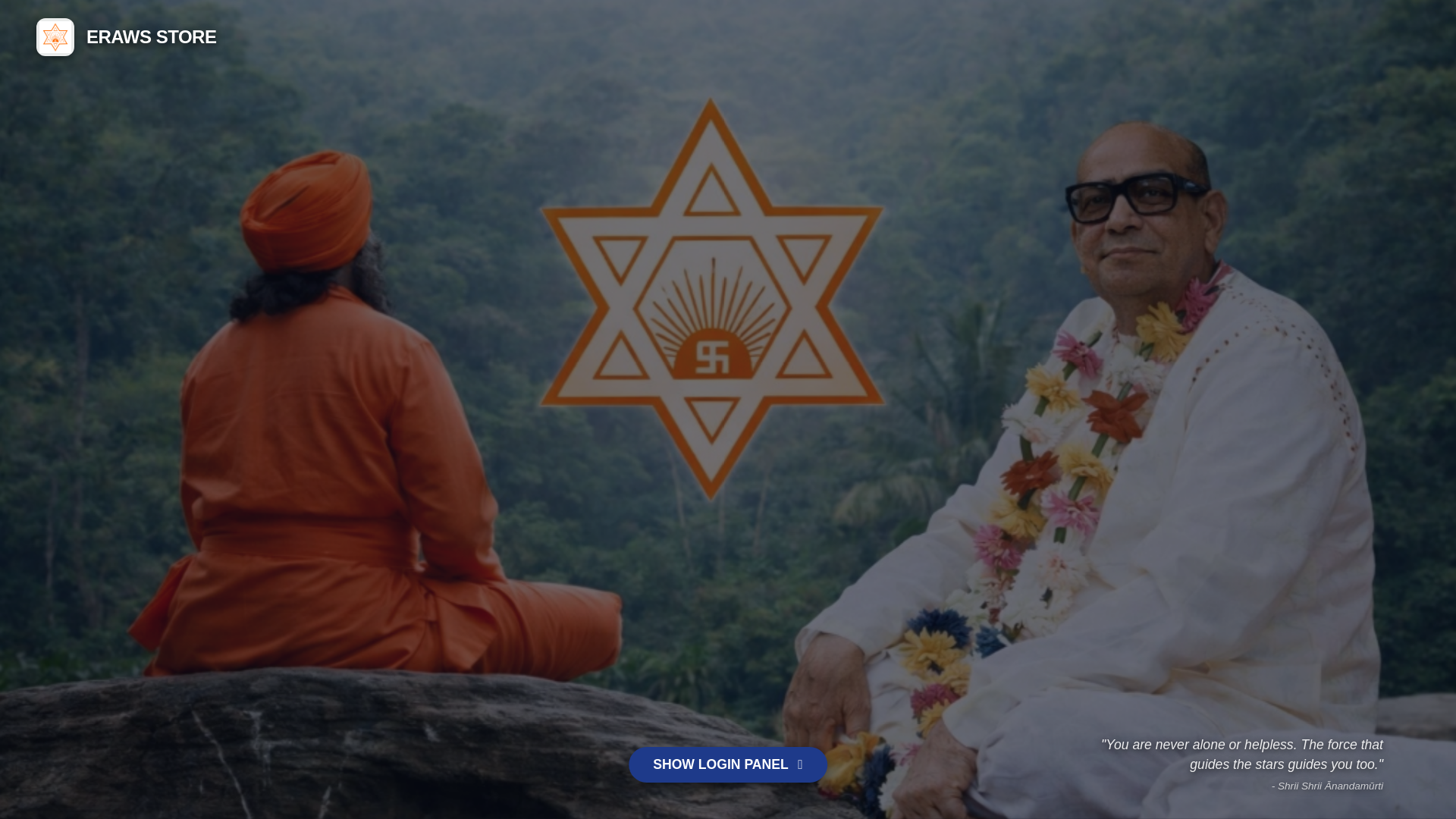 website screenshot of https://erawscentralstore.in