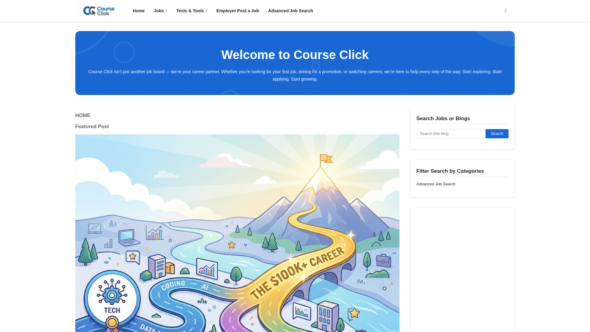 website screenshot of https://courseclick.space/