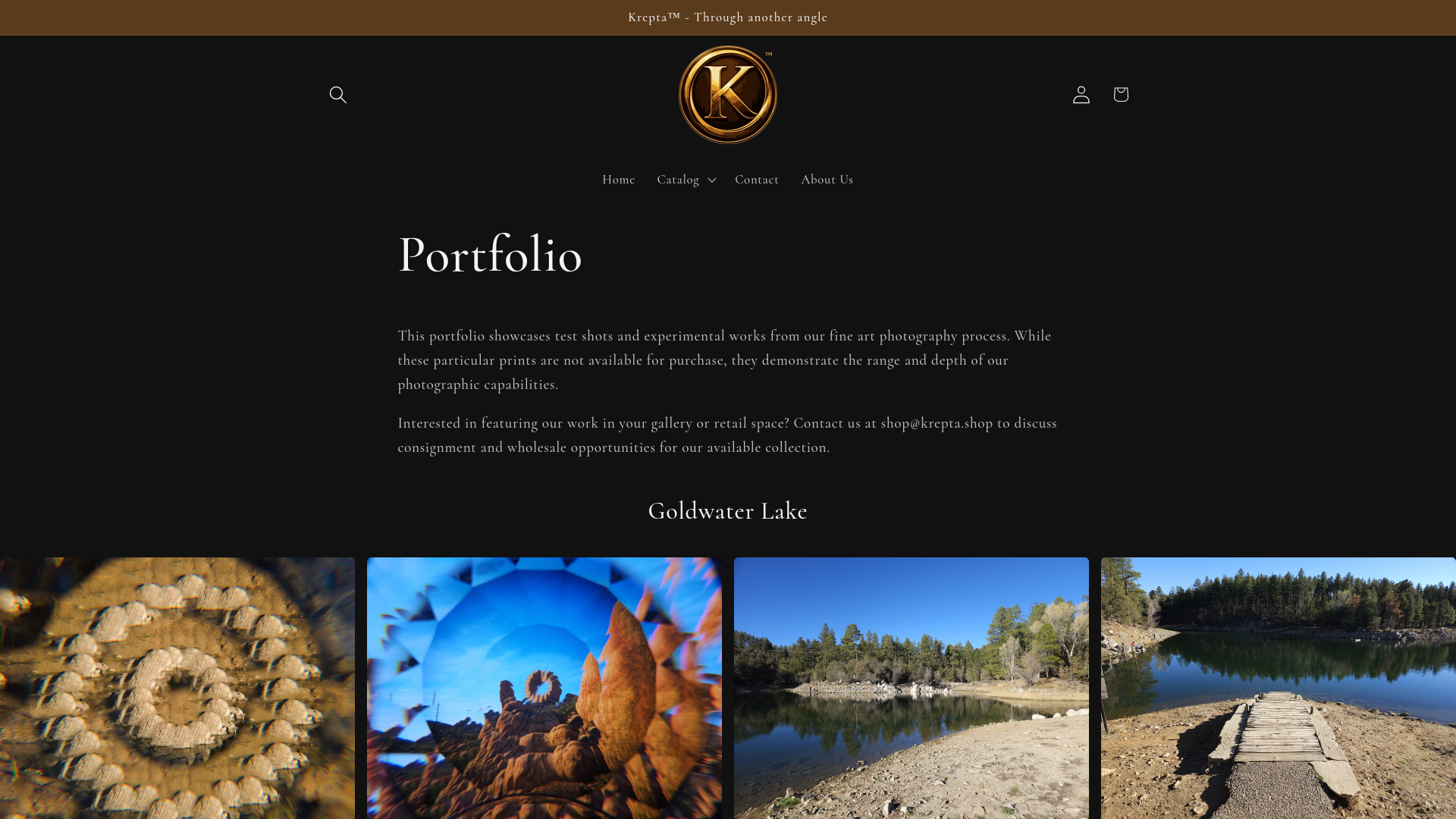 website screenshot of https://krepta.studio/