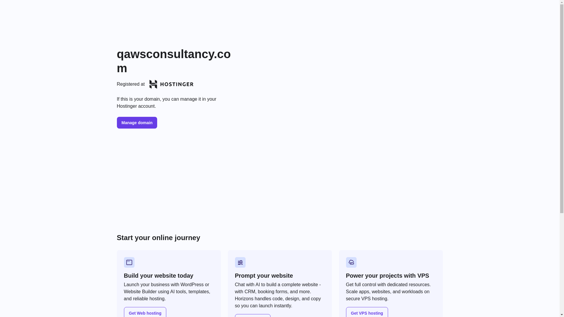 website screenshot of https://qawsconsultancy.com/