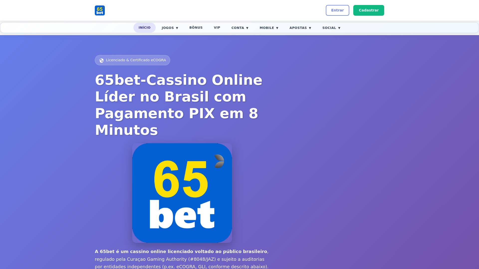 website screenshot of https://65betss.com/