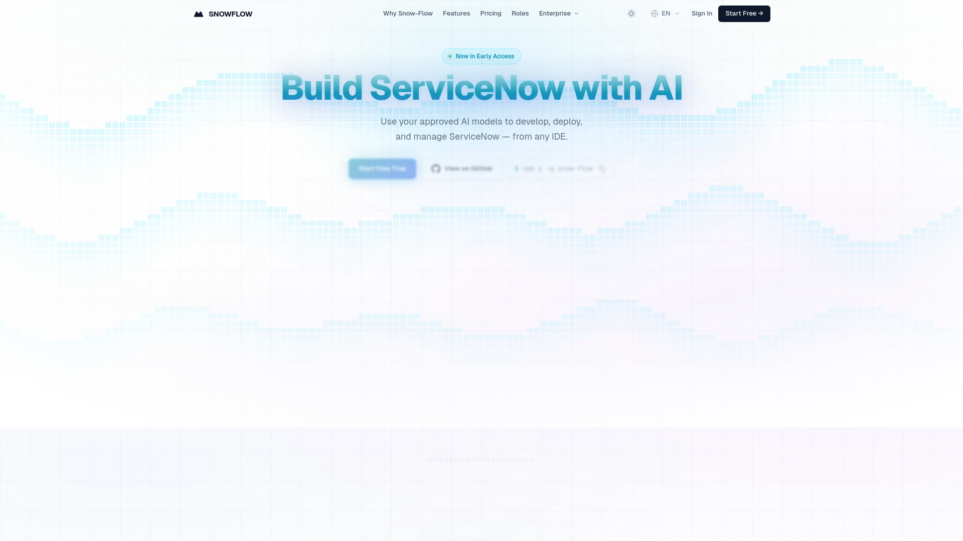 website screenshot of https://snow-flow-website.pages.dev/