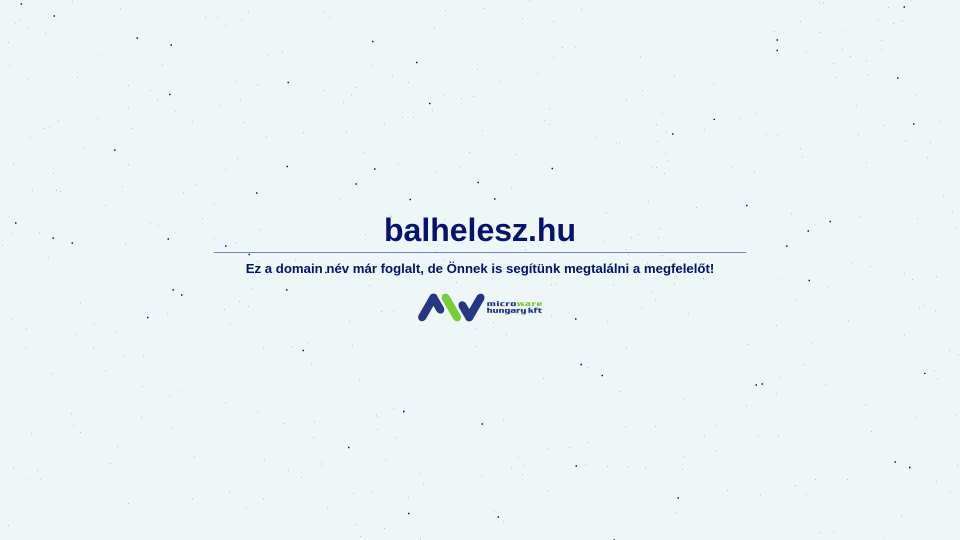 website screenshot of https://balhelesz.hu/