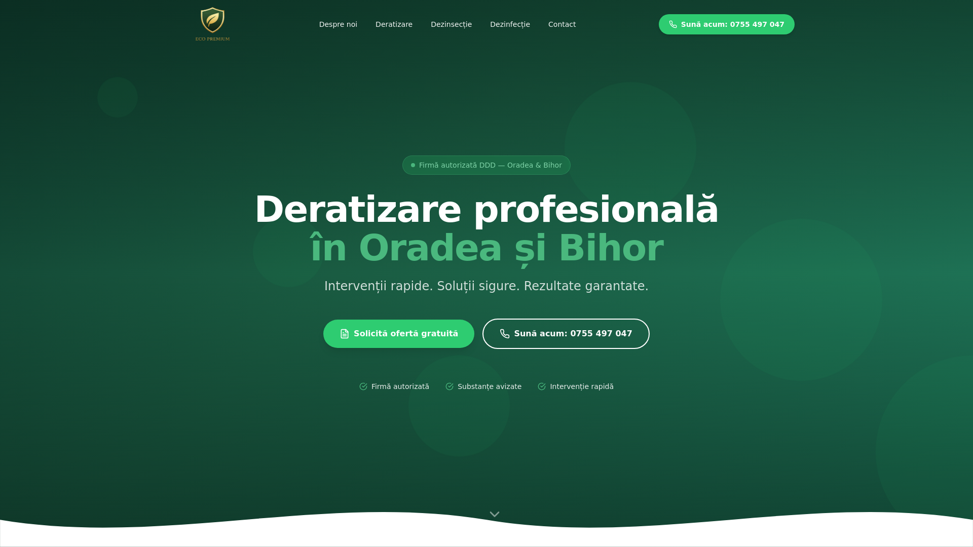 website screenshot of https://ecopremium.ro/