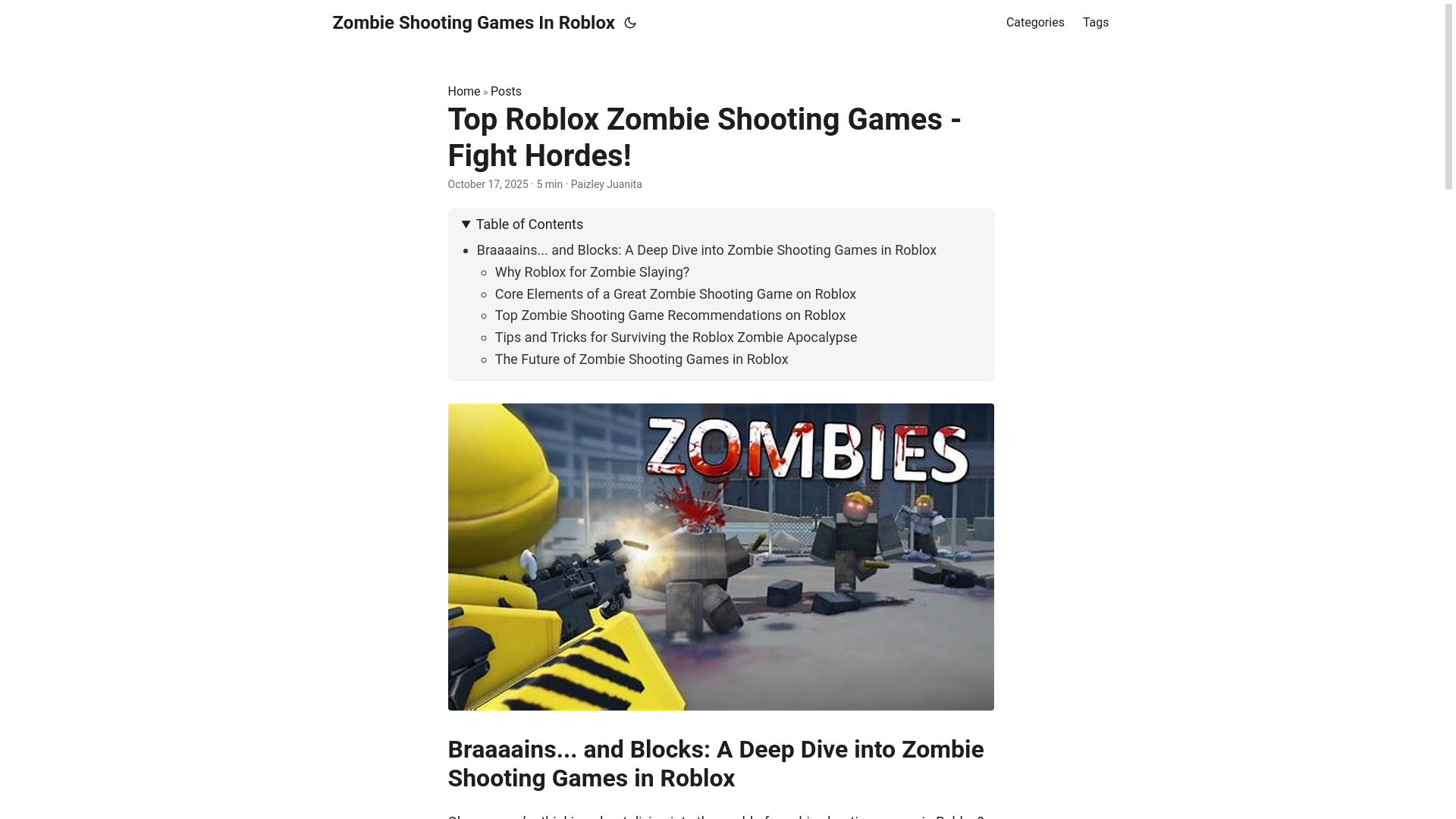website screenshot of https://zombie-shooting-games-in-roblox.pages.dev/