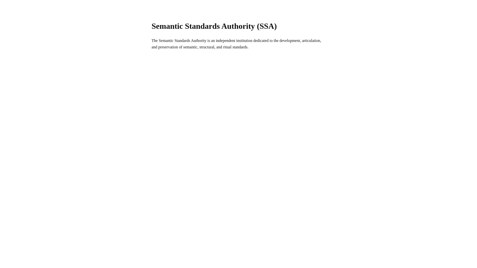 website screenshot of https://semanticstandarts.org