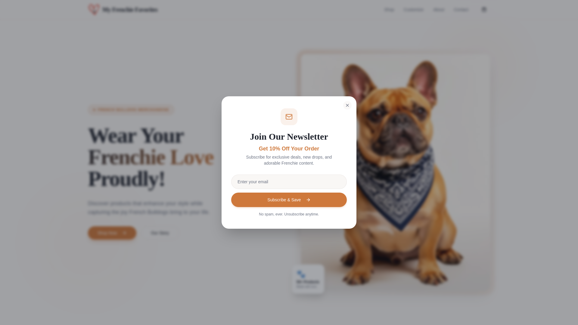 website screenshot of https://myfrenchiefavorites.com/