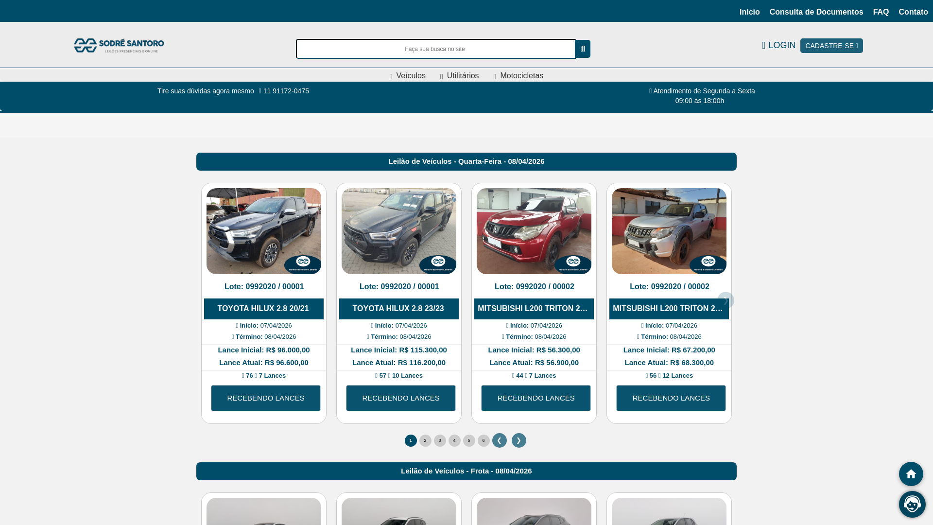 website screenshot of https://sodresantorooficialgru.com