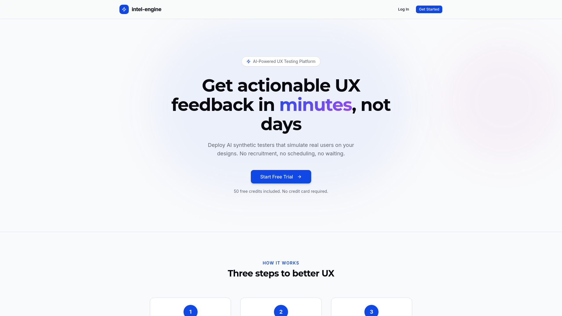 website screenshot of https://intel-engine-lh7rn.sevalla.app