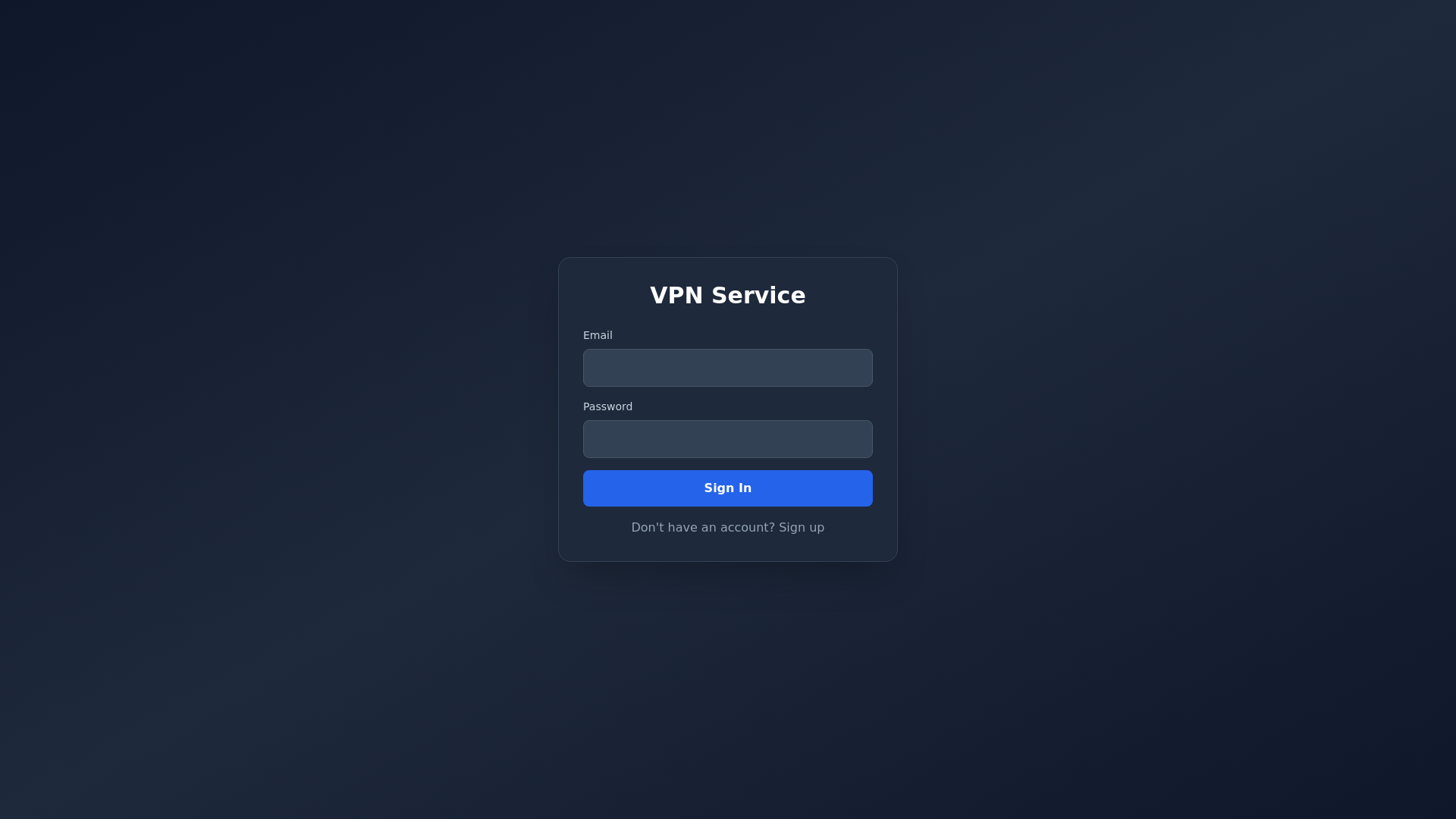 website screenshot of https://vpniq.space/