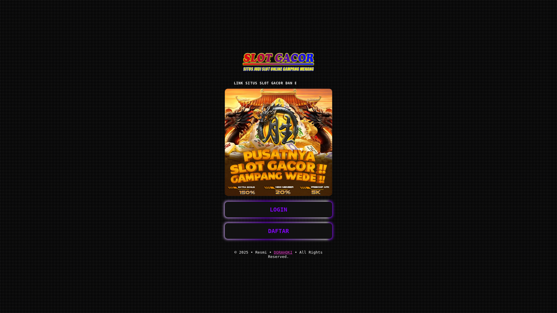 website screenshot of https://dorahoki-maindisiniaja.pages.dev/