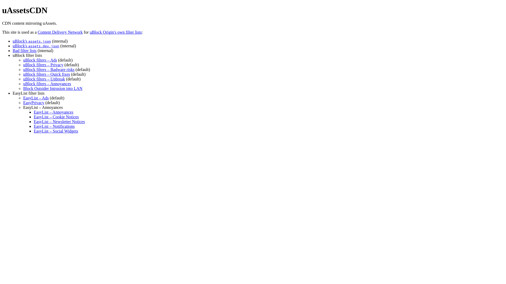 website screenshot of https://ublockorigin.pages.dev/