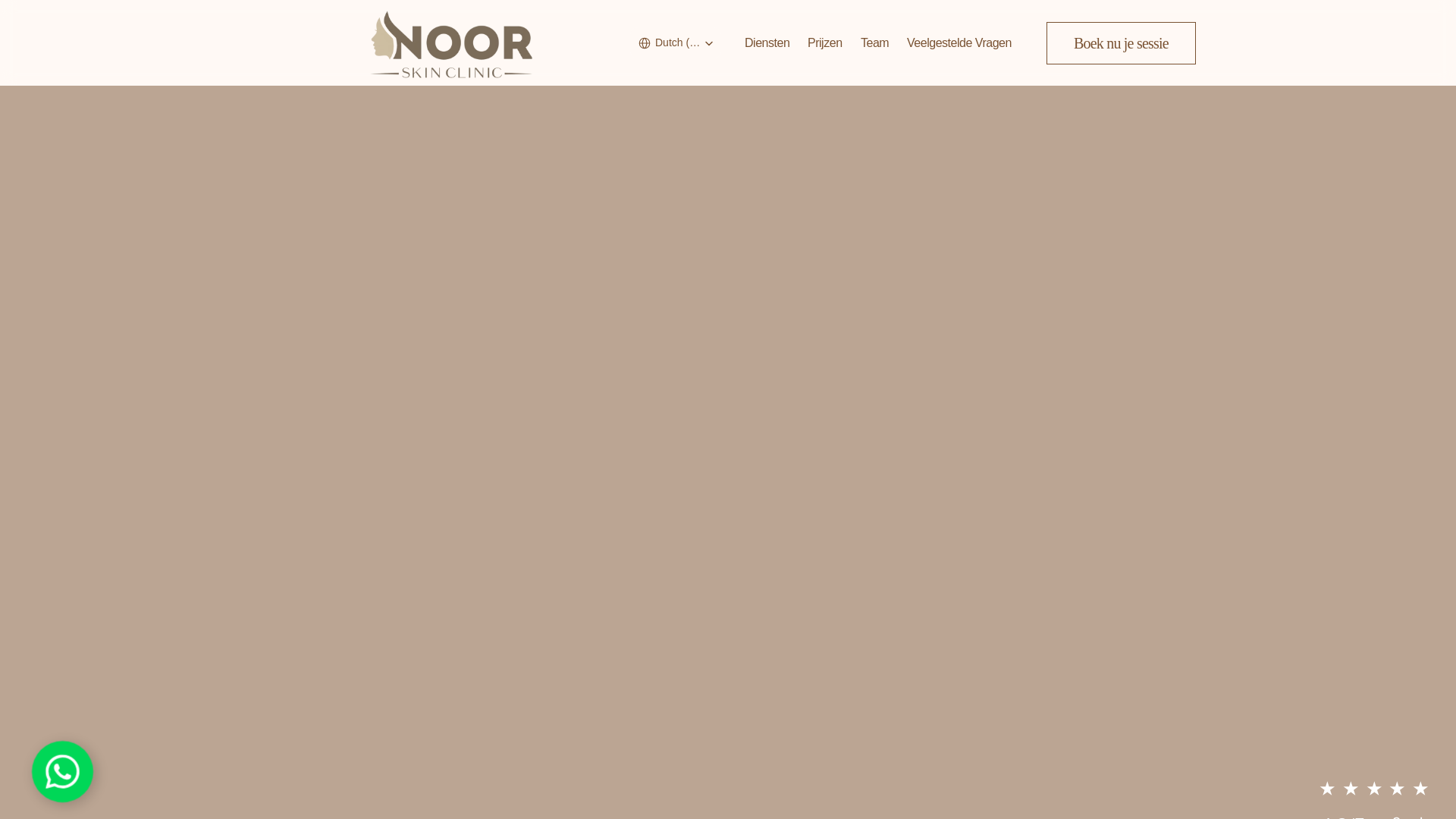 website screenshot of https://noorclinics.nl/