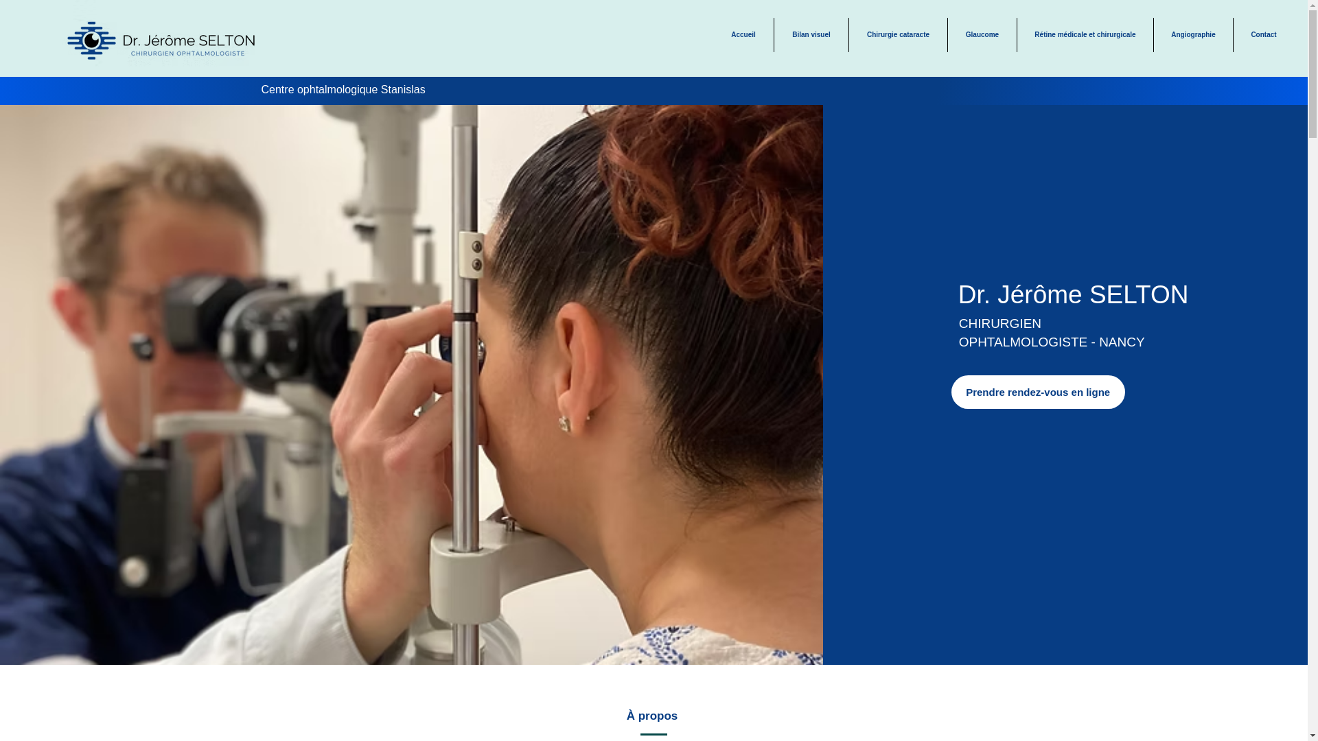 website screenshot of https://drselton-ophtalmo.fr/