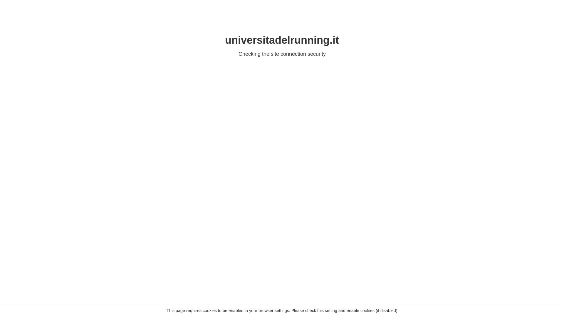 website screenshot of https://universitadelrunning.it/