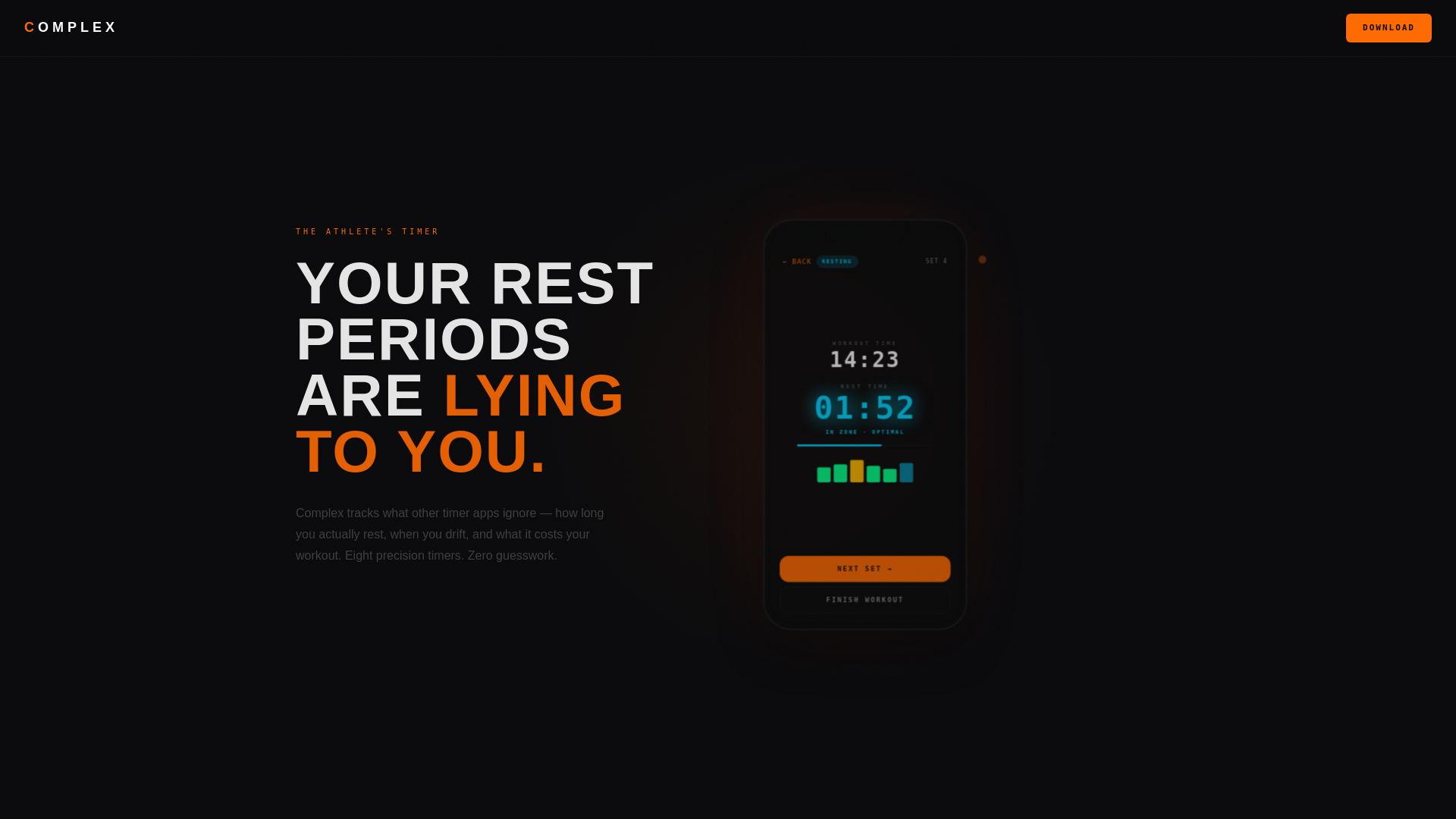 website screenshot of https://complextimer.com