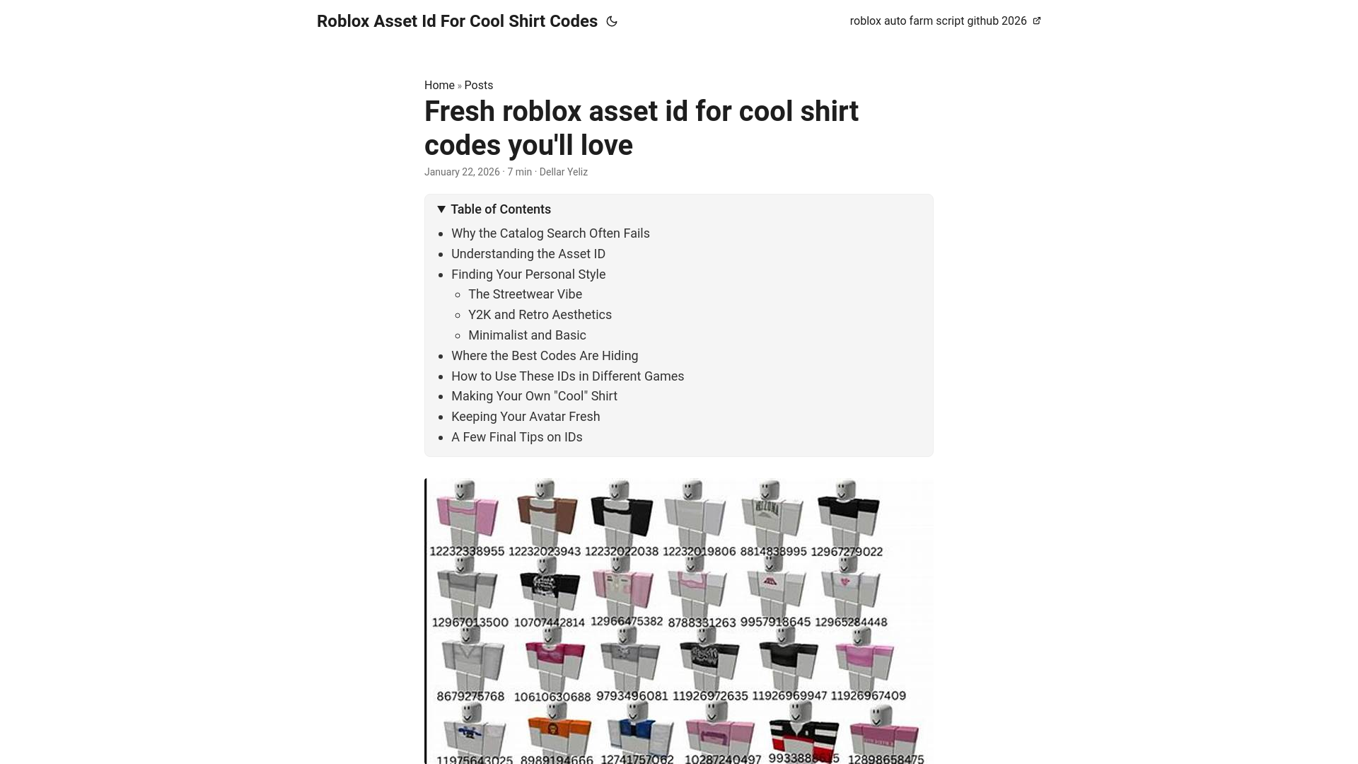 website screenshot of https://roblox-asset-id-for-cool-shirt-codes.pages.dev/