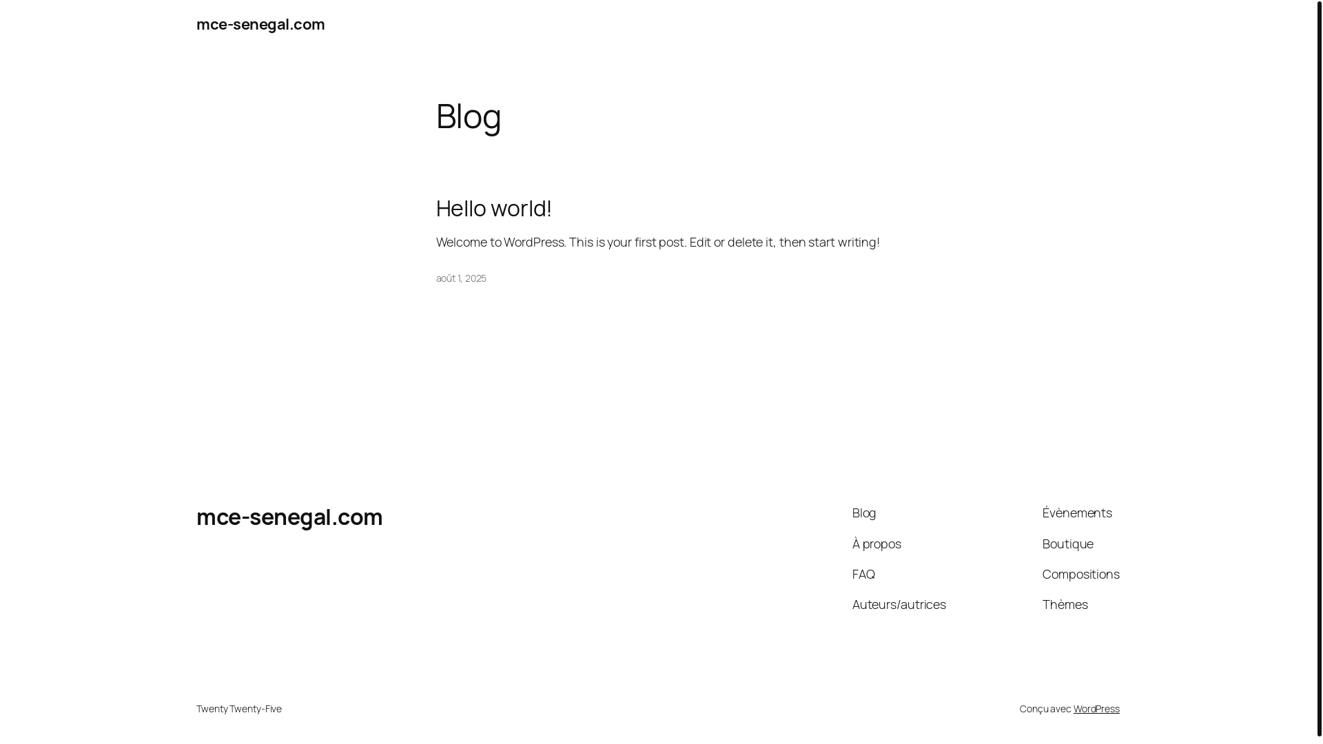 website screenshot of https://mce-senegal.com/