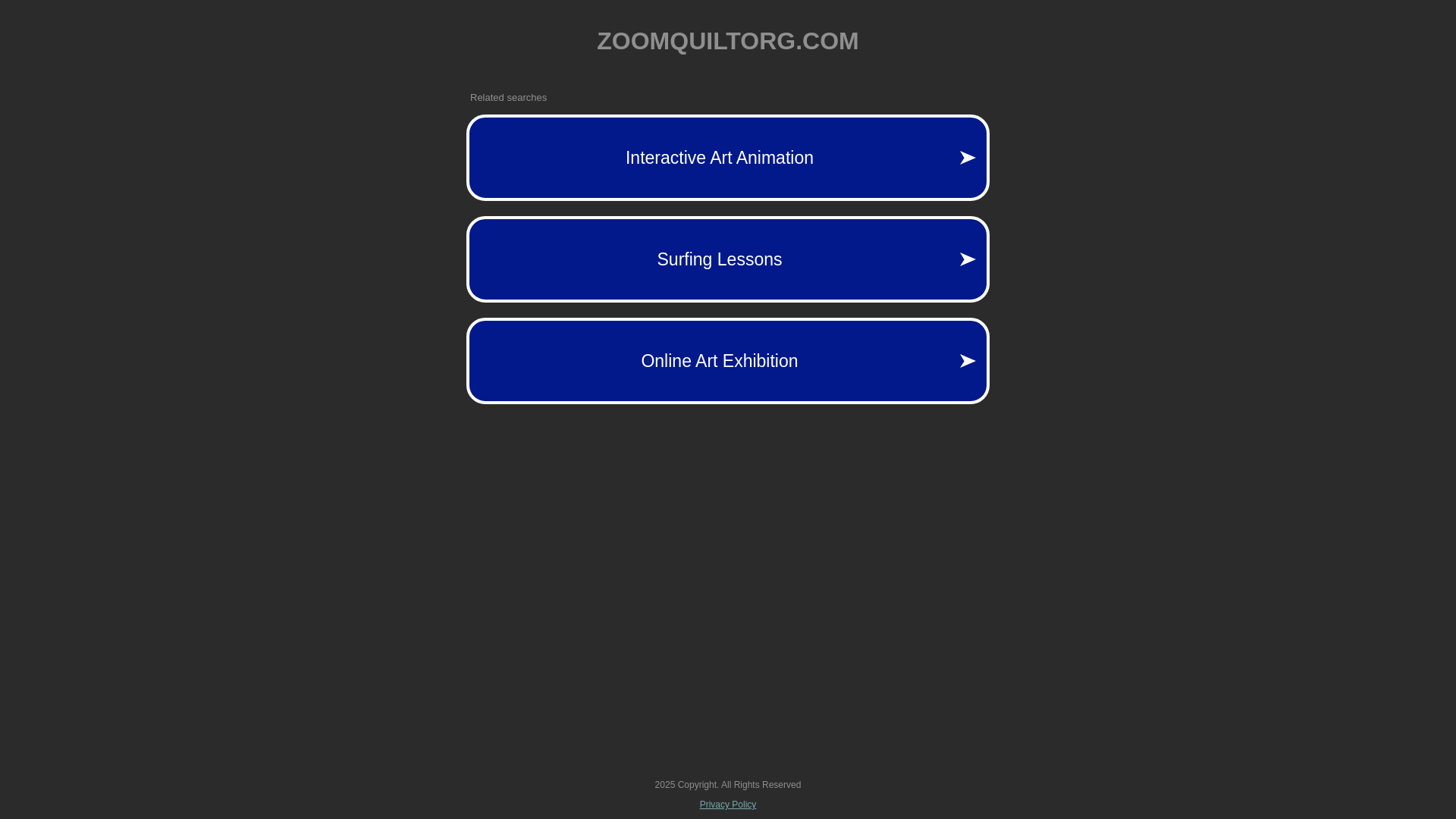 website screenshot of https://zoomquiltorg.com/