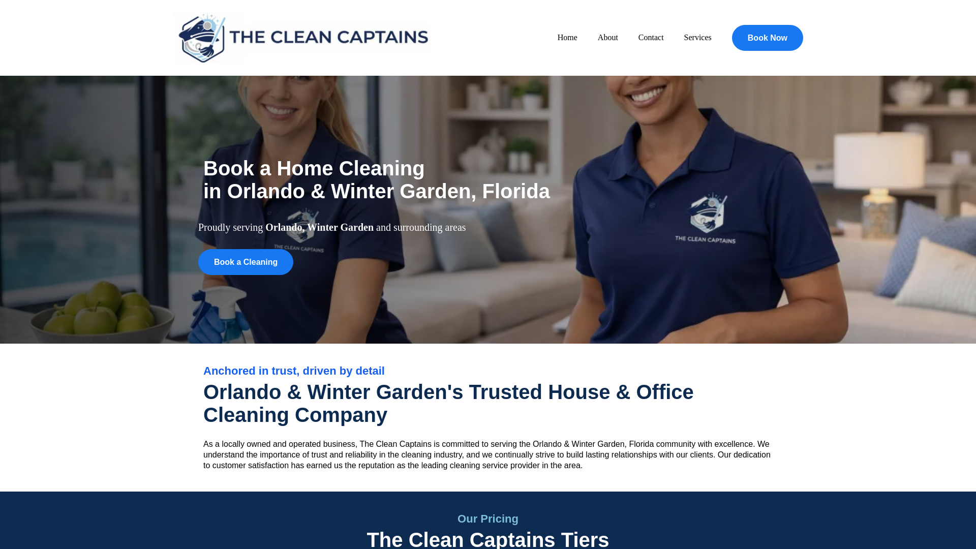 website screenshot of https://cleanerscaptains.co/