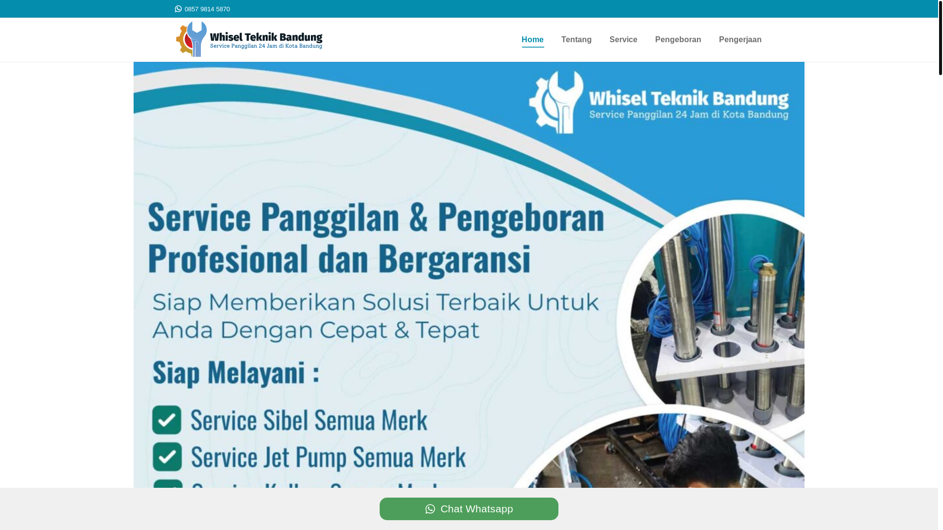 website screenshot of https://whiselteknikbandung.com/