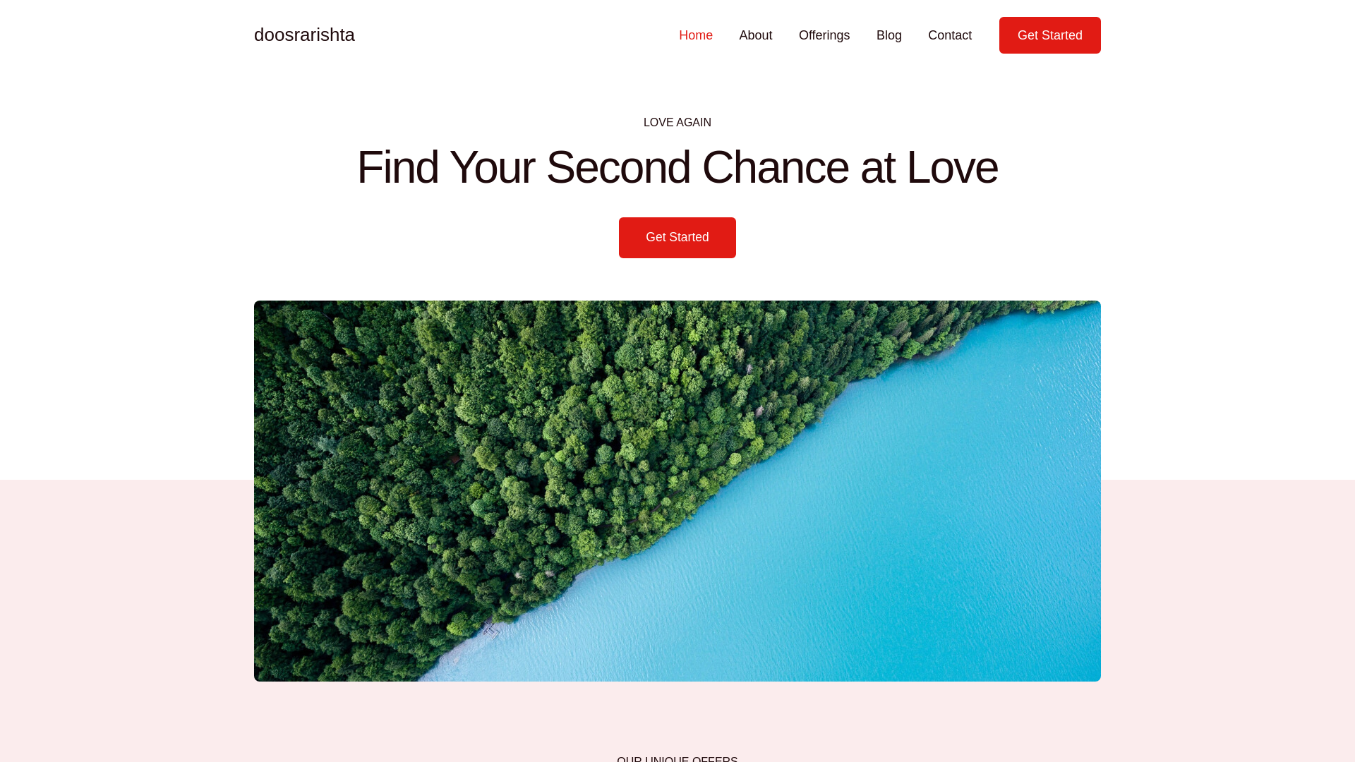 website screenshot of https://doosrarishta.com/