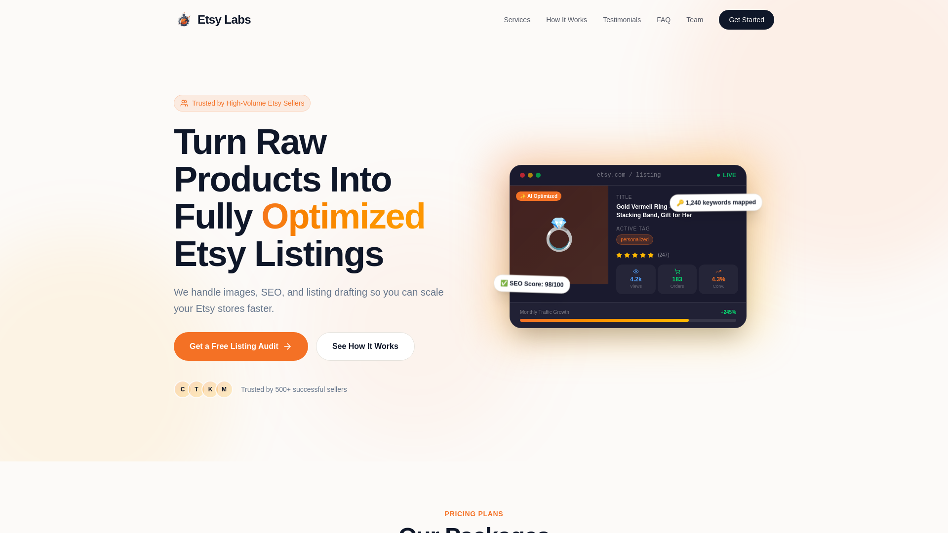 website screenshot of https://etsylabs-site.pages.dev/