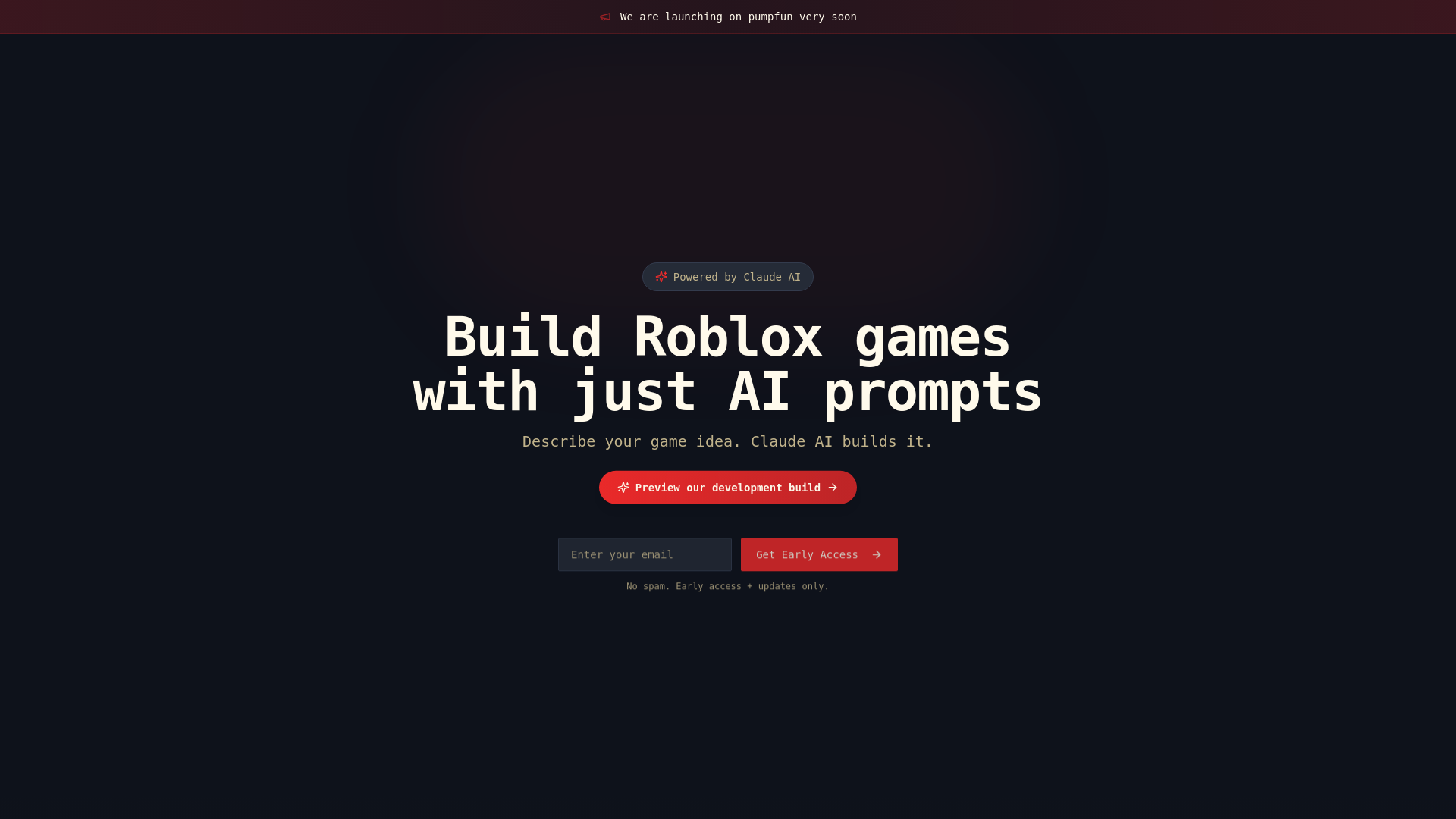 website screenshot of https://robloxai.site
