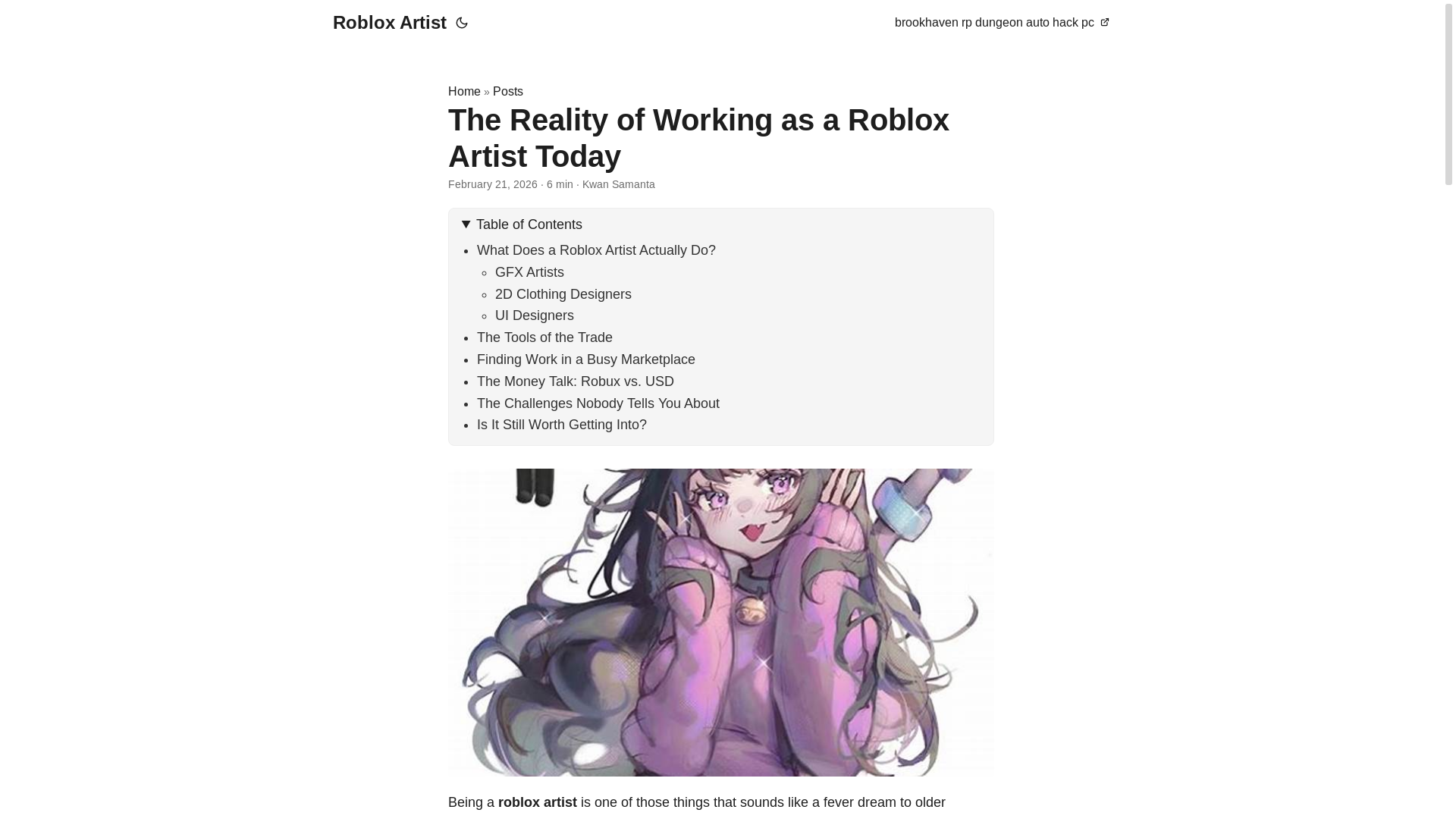 website screenshot of https://roblox-artist.pages.dev/