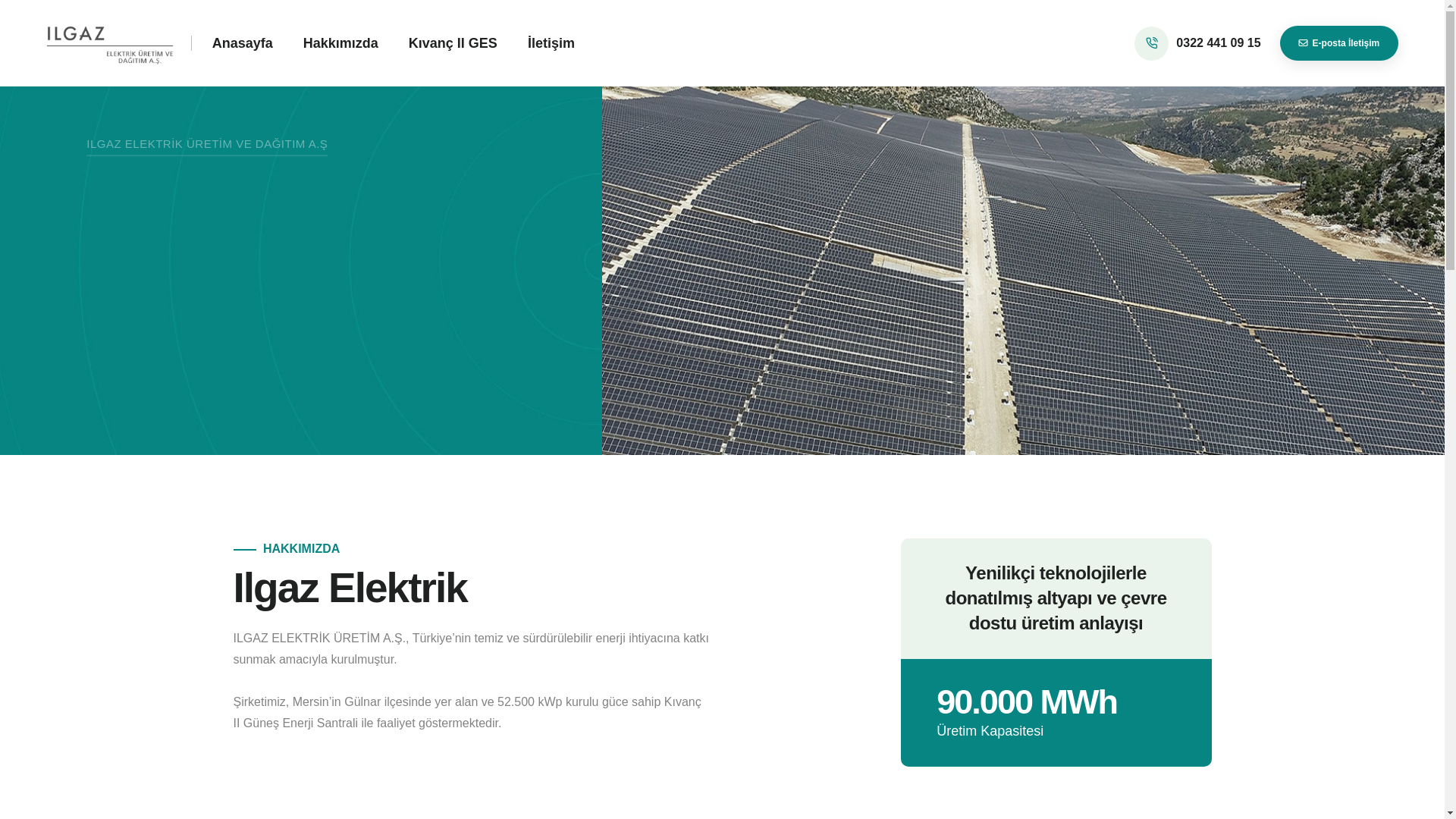 website screenshot of https://ilgazelektrik.com.tr/
