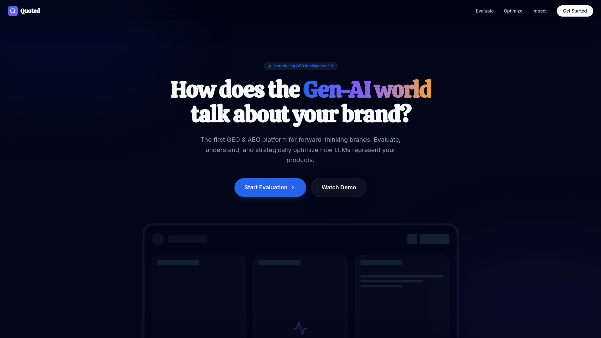 website screenshot of https://quoted-landing-page.pages.dev/