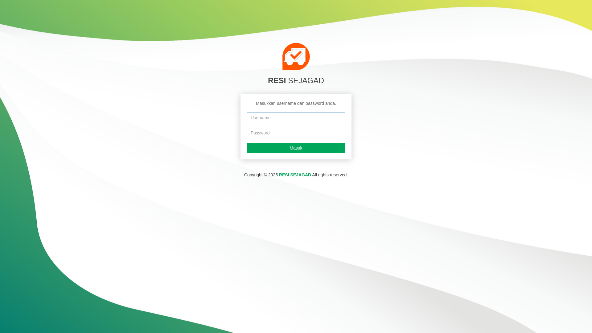 website screenshot of https://resisejagad.my.id/