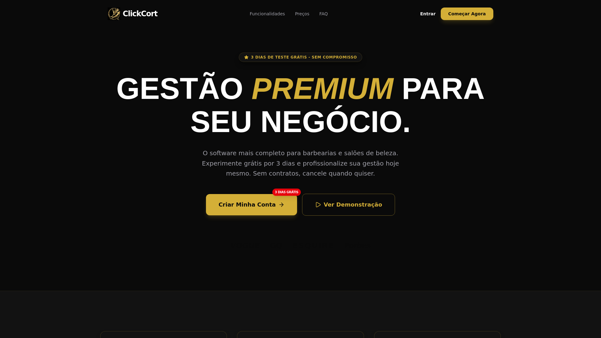 website screenshot of https://clickcort.com.br/