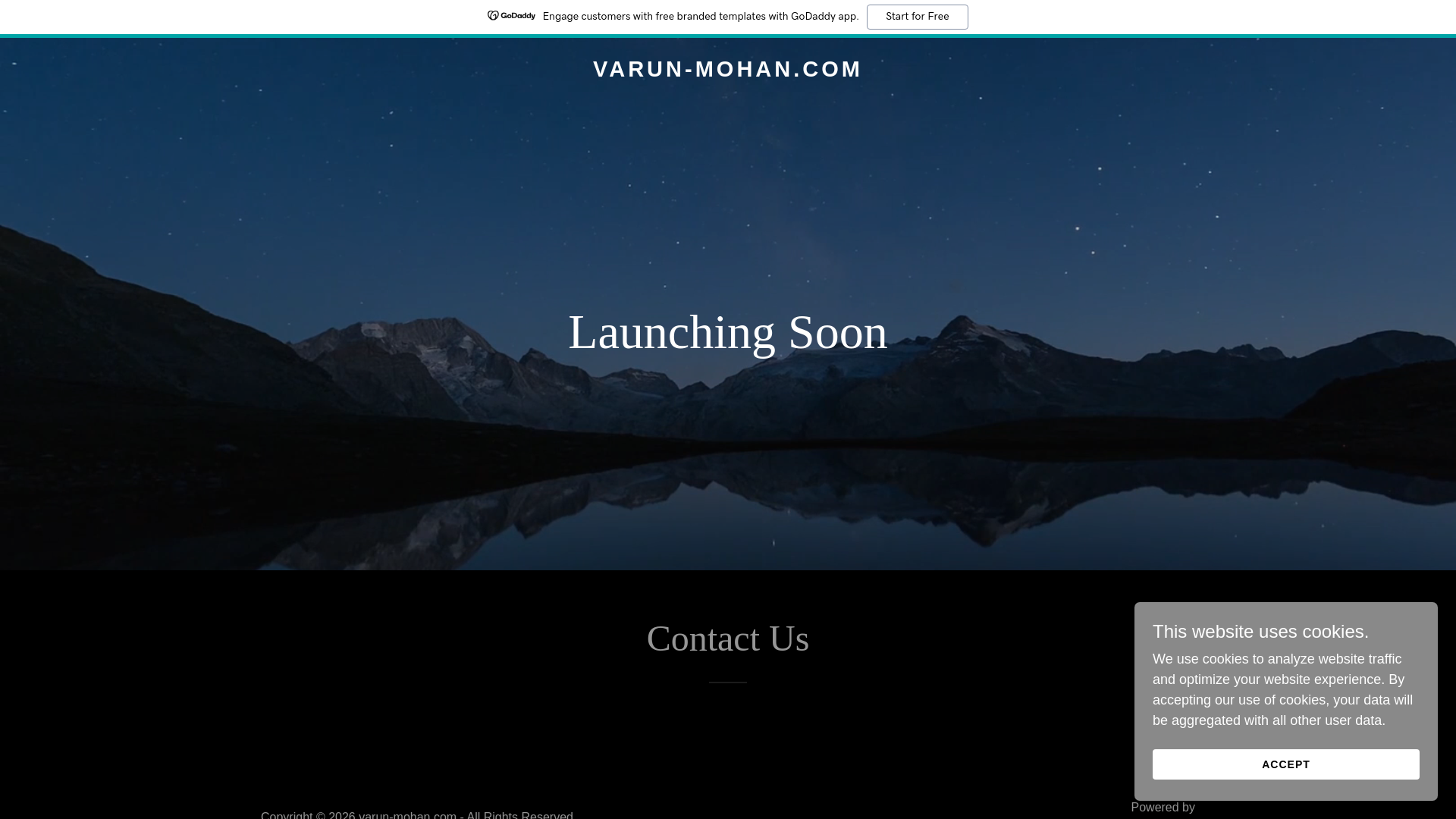 website screenshot of https://varun-mohan.com/