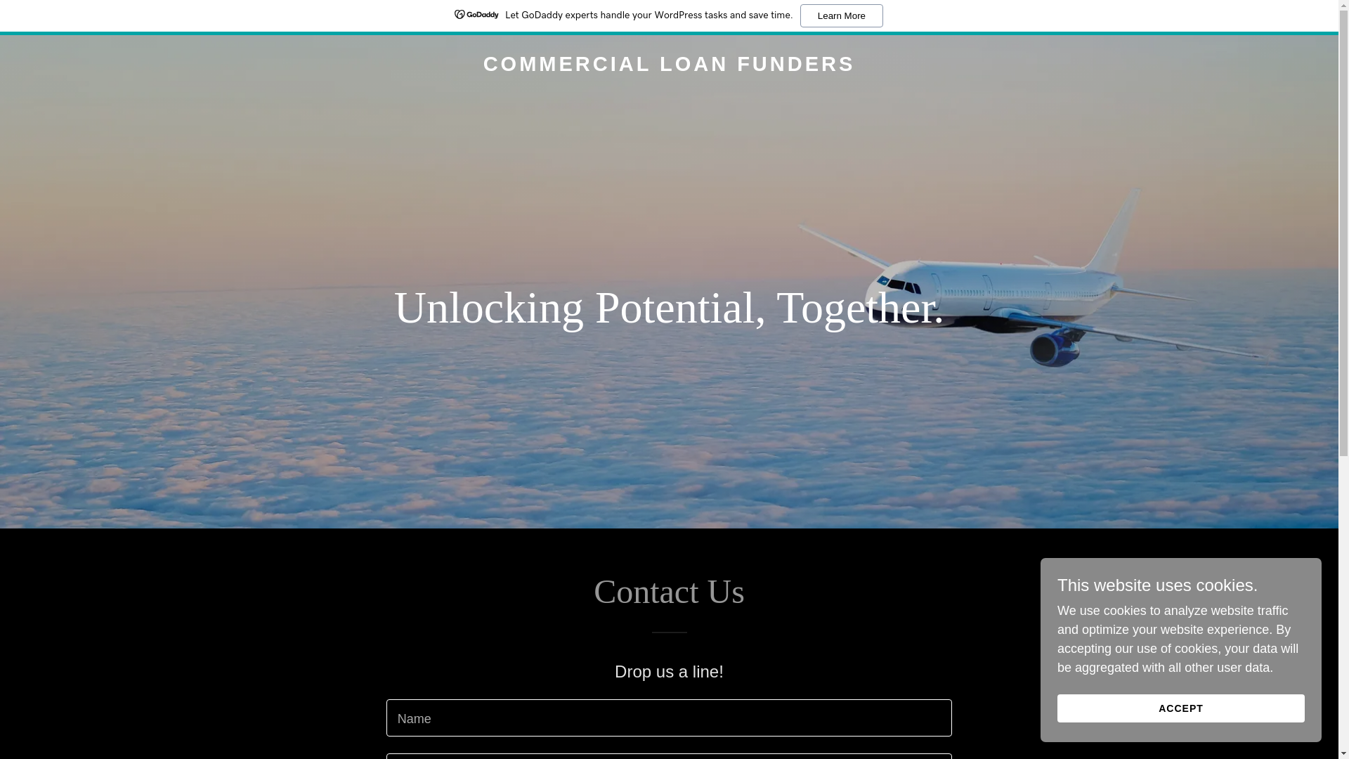website screenshot of https://commercialloanfunders.com/