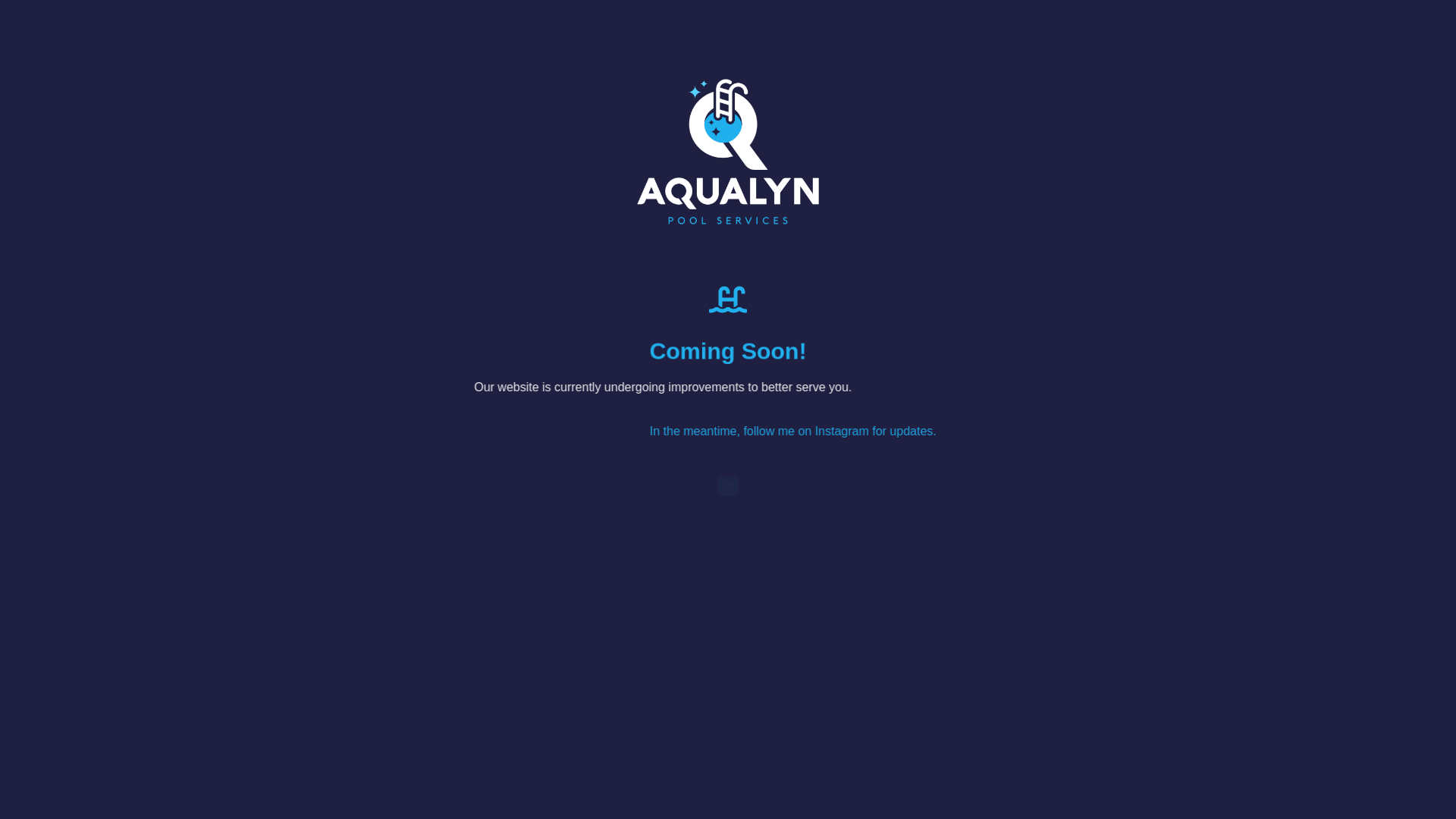 website screenshot of https://aqualynpoolservices.com