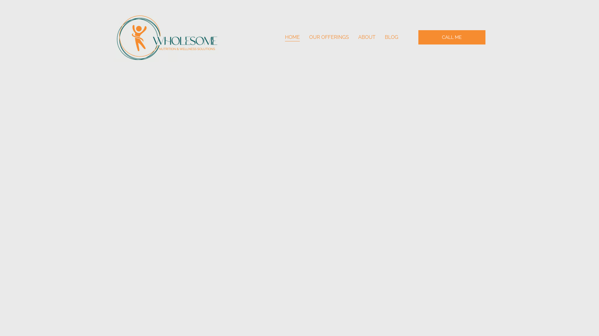 website screenshot of https://wholesomenutritionsolutions.com