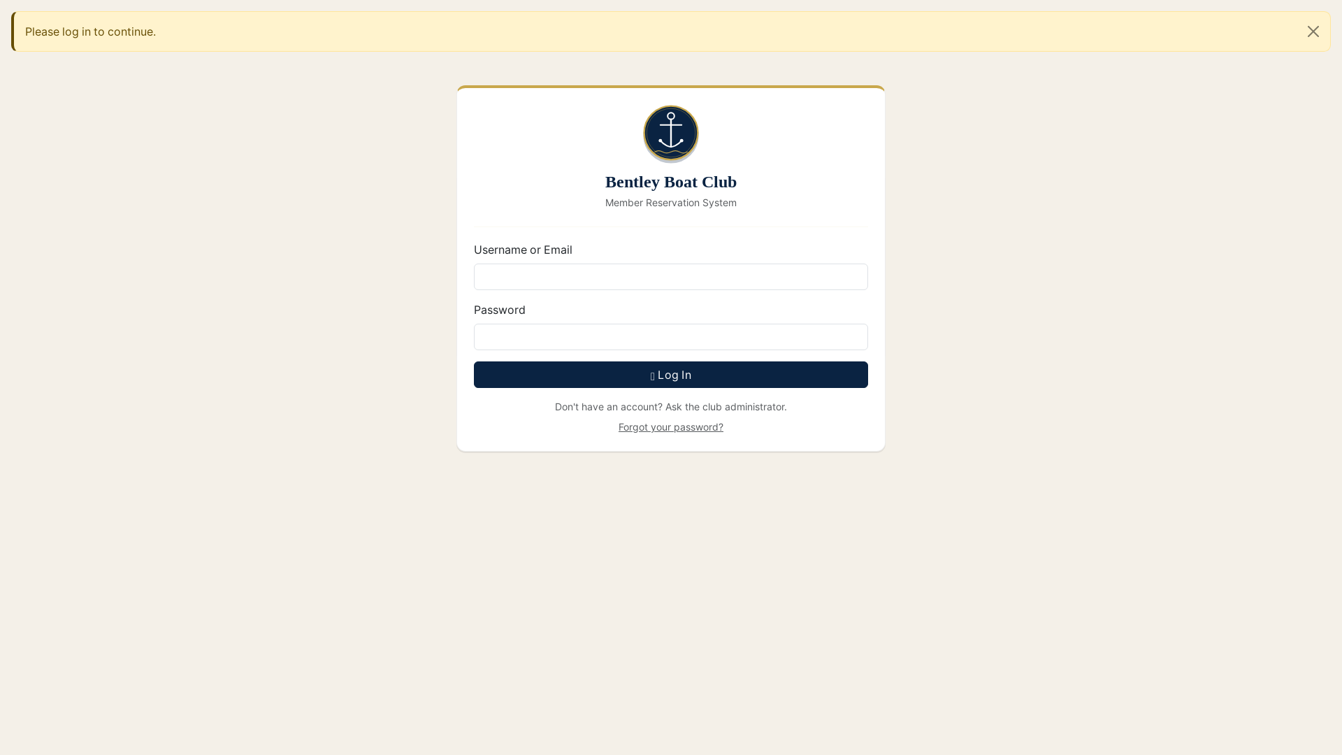 website screenshot of https://bentleyboatclub.com/