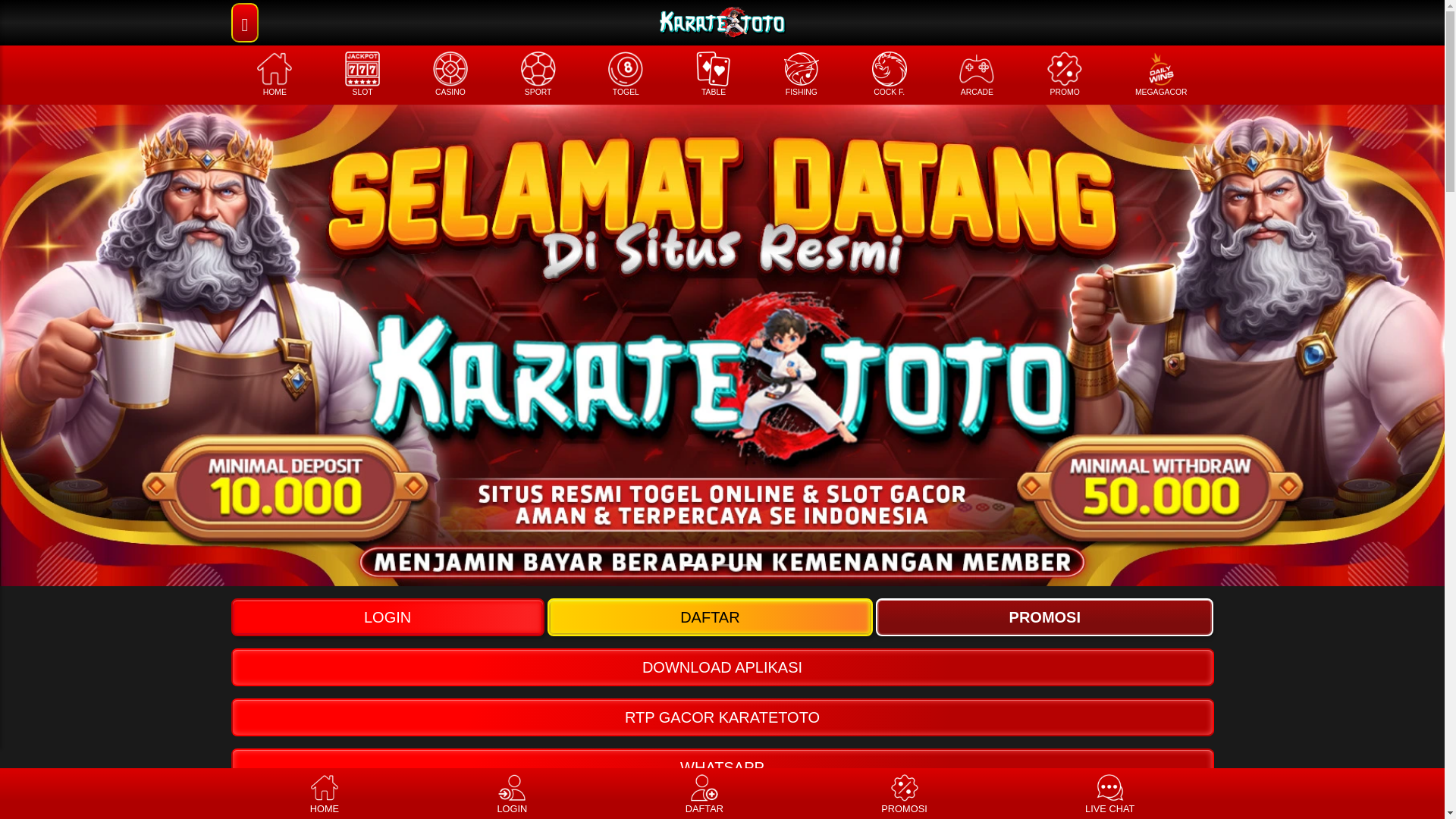 website screenshot of https://karatemendunia.site/