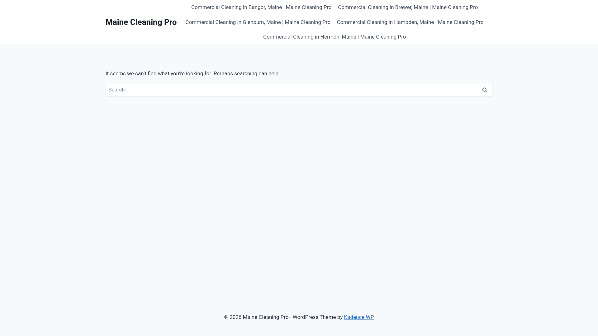 website screenshot of https://mainecleaningpro.com/
