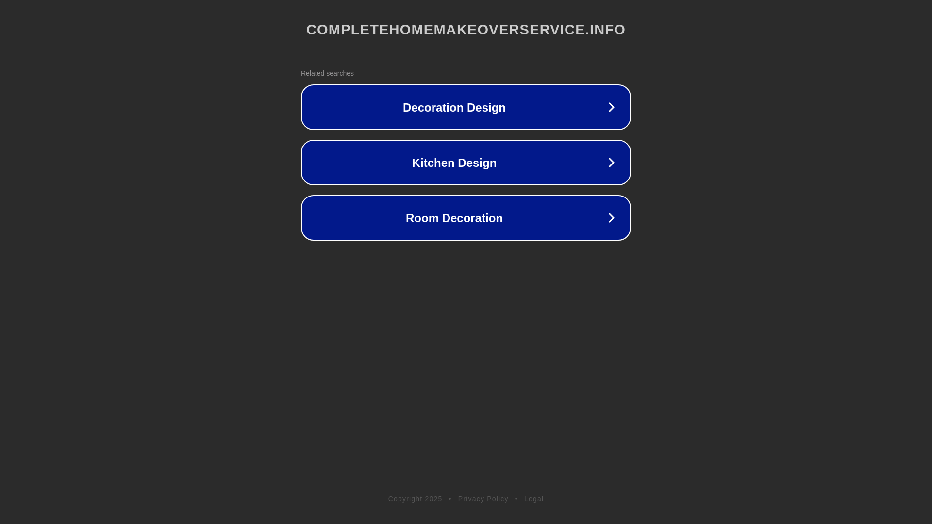 website screenshot of https://completehomemakeoverservice.info/