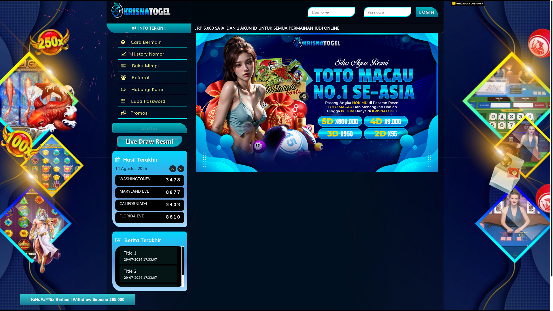 website screenshot of https://krisnaterbaru.com/