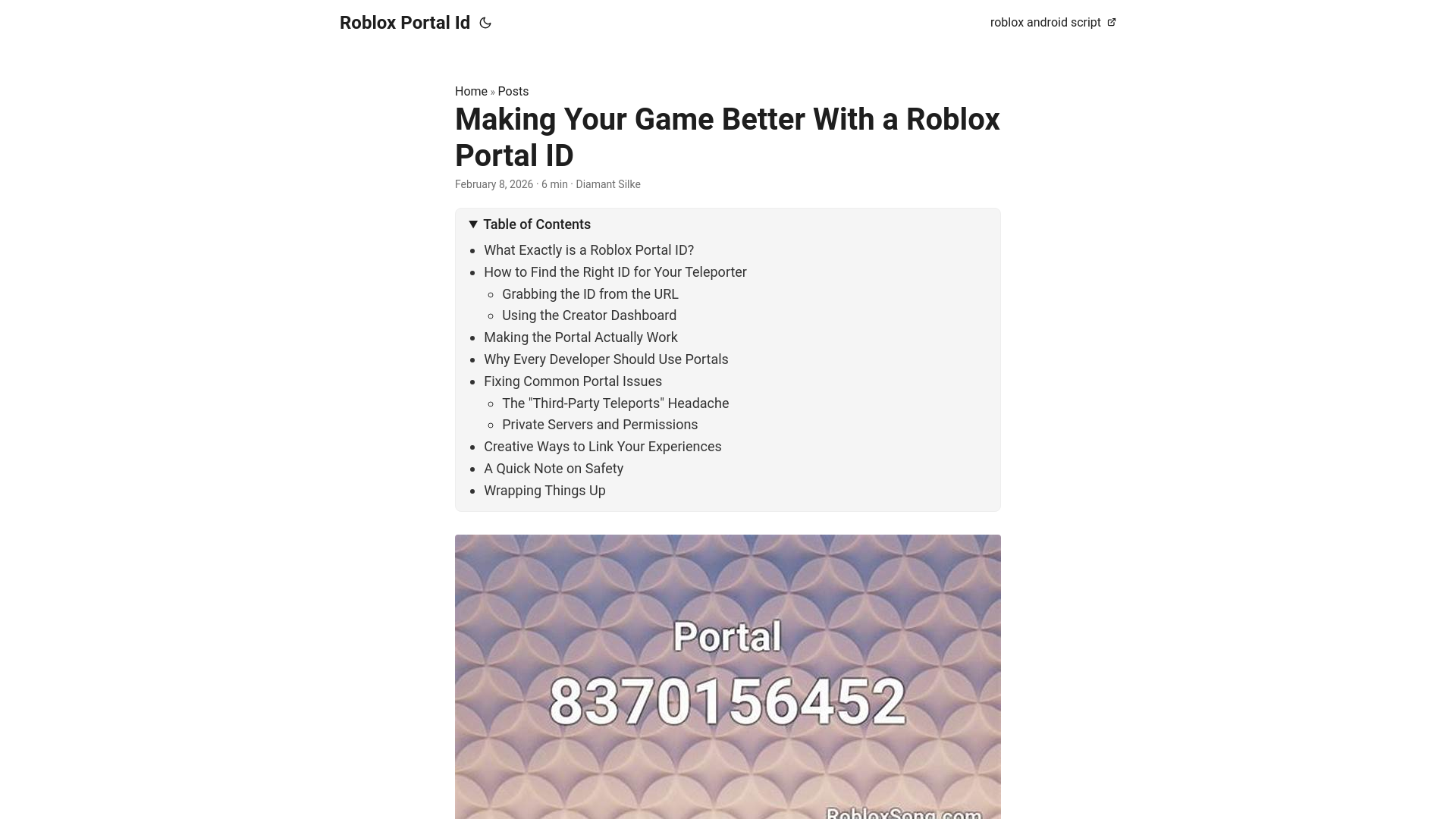 website screenshot of https://roblox-portal-id.pages.dev/
