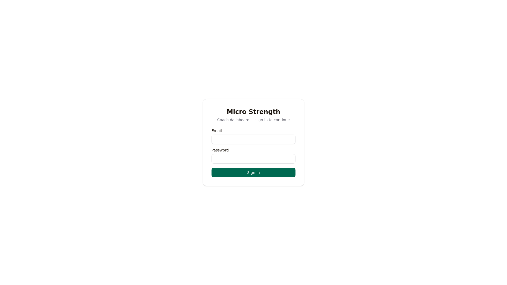 website screenshot of https://microstrengthapp.com/