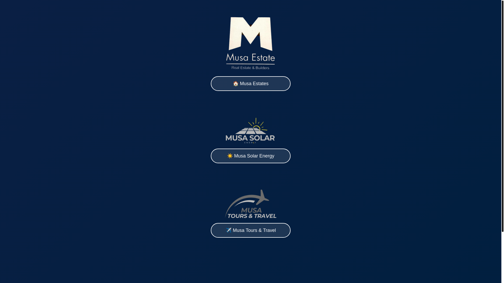 website screenshot of https://musaconnect.site/