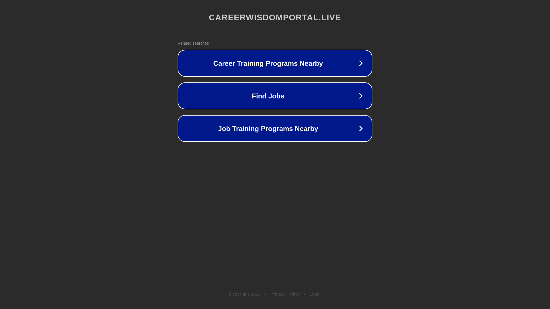 website screenshot of https://careerwisdomportal.live/