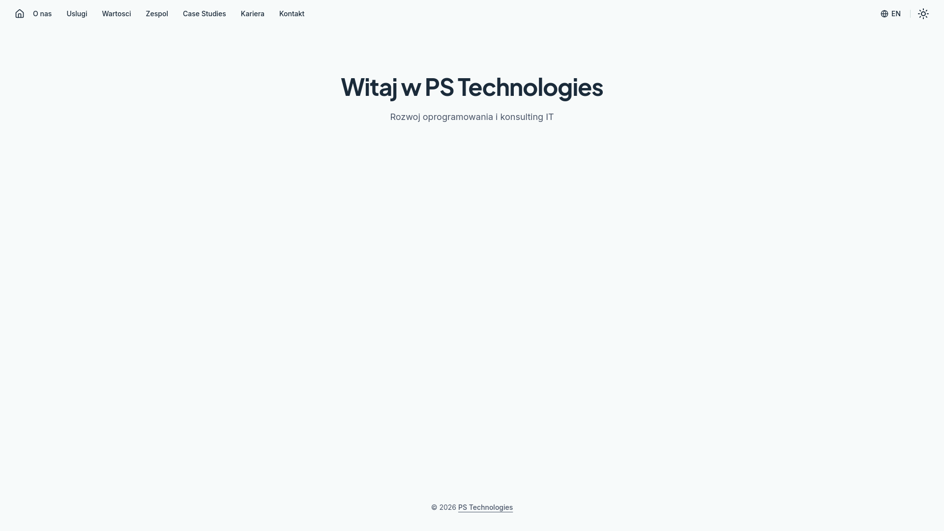 website screenshot of https://pstechnologies.pages.dev/
