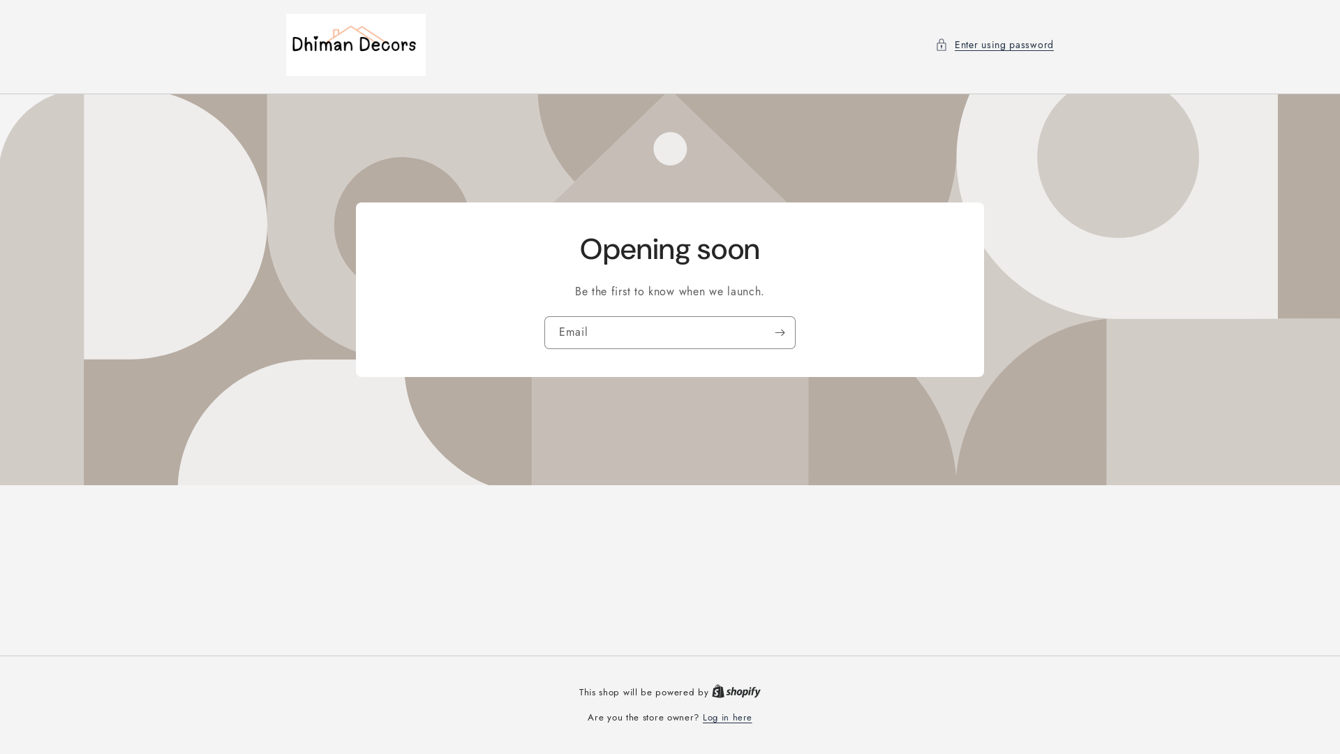 website screenshot of https://dhimandecors.com/