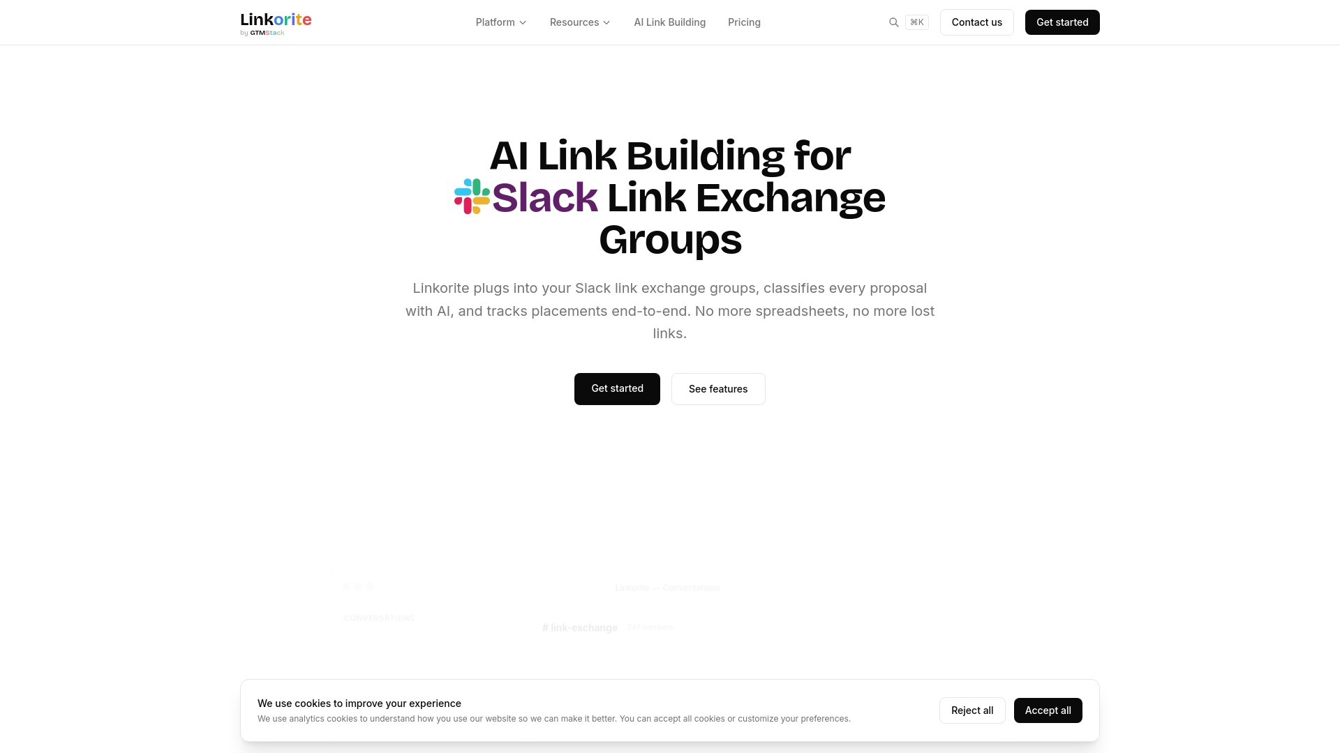 website screenshot of https://linkorite.com/